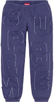 Supreme Cutout Letters Sweatpant Washed Navy