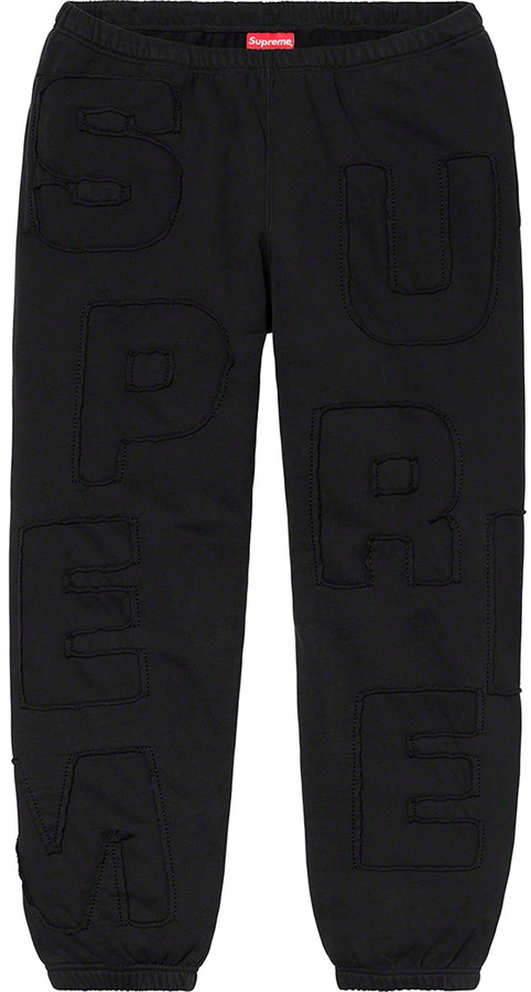 supreme-cutout-letters-sweatpant-black