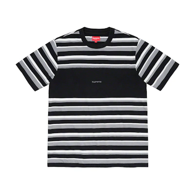 Supreme Blocked Stripe S/S Top Black