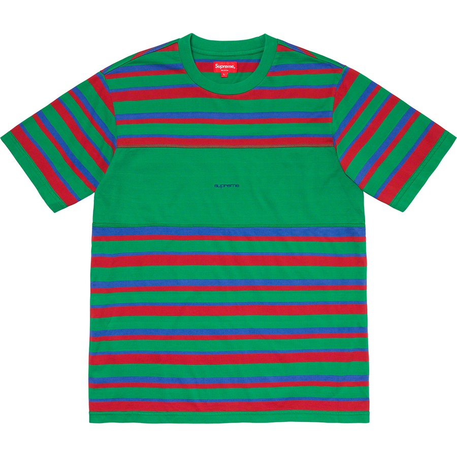 Supreme Blocked Stripe S/S Top Green
