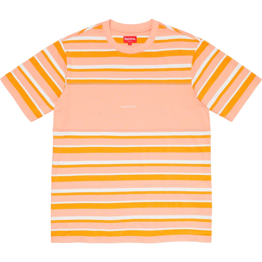 Supreme Blocked Stripe S/S Top Peach - Novelship