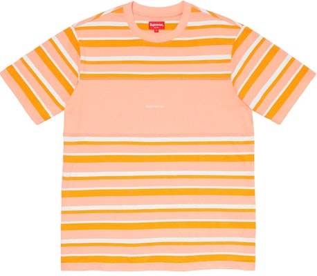 Supreme Blocked Stripe S/S Top Peach Buy Supreme Blocked Stripe S/S Top Peach