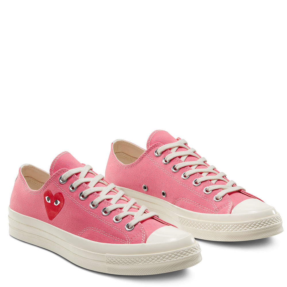 Comme des Garcons PLAY x Converse Chuck Taylor All Star 70 Low Bright Pink 168304C 168304C Novelship