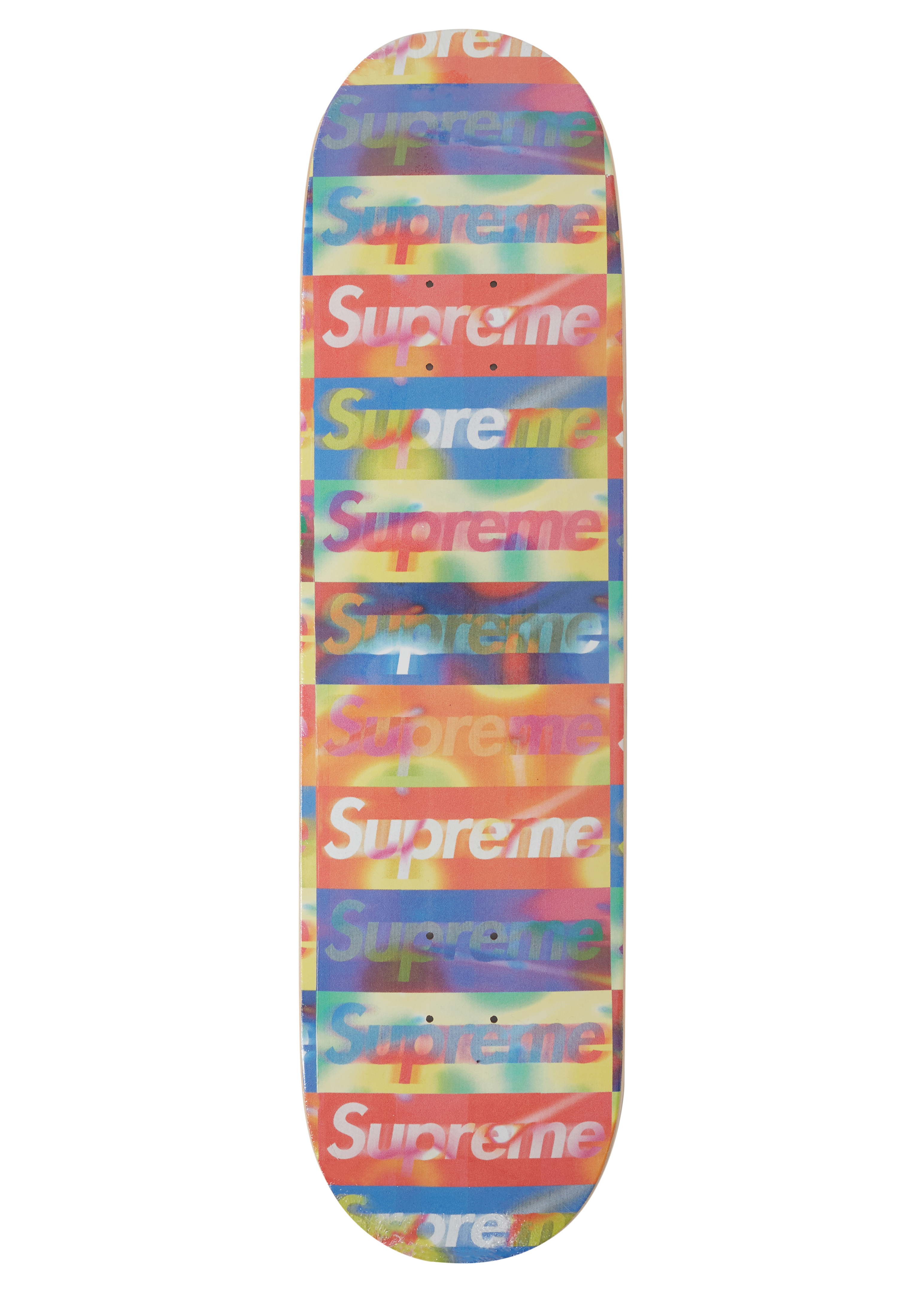 Supreme Distorted Logo Skateboard Deck Yellow - Novelship