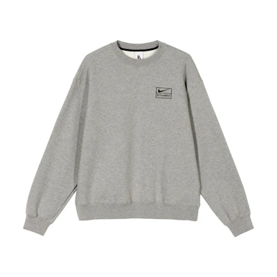Nike Stüssy NRG BR Crew Fleece Gray