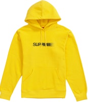Supreme Motion Logo Hooded Sweatshirt Lemon Supreme Motion Logo Hooded Sweatshirt Lemon