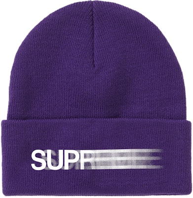 Supreme Motion Logo Beanie Purple Buy Supreme Motion Logo Beanie Purple