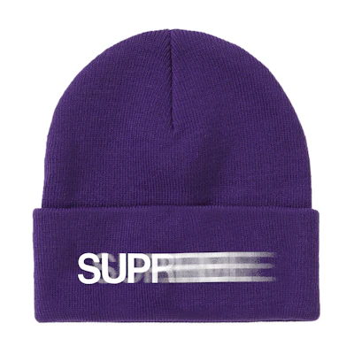Supreme Motion Logo Beanie Purple