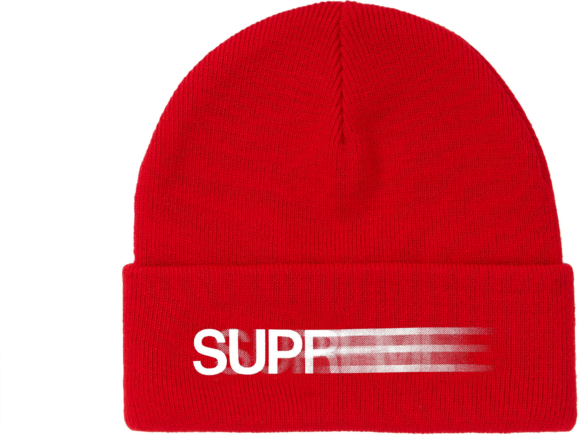 supreme-motion-logo-beanie-red