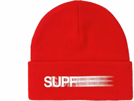Supreme Motion Logo Beanie Red Supreme Motion Logo Beanie Red