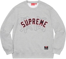 Supreme Kanji Logo Crewneck Heather Grey Supreme Kanji Logo Crewneck Heather Grey