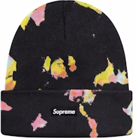 Supreme Splatter Dyed Beanie Black Supreme Splatter Dyed Beanie Black