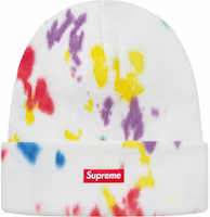 Supreme Splatter Dyed Beanie White Supreme Splatter Dyed Beanie White