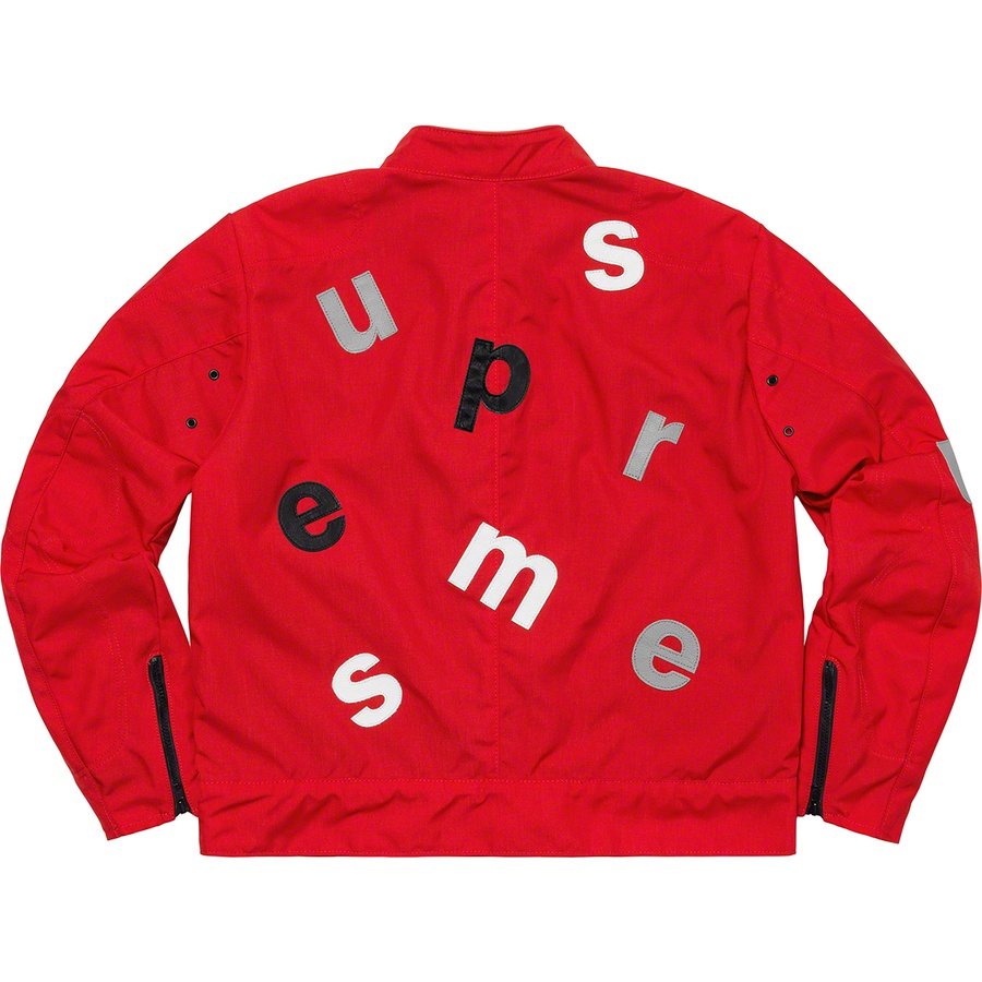 Supreme Vanson Leathers Letters Cordura Jacket Red - Novelship