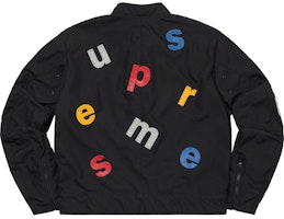 Chaqueta Negra Supreme Vanson Leathers Letters Cordura. Order Chaqueta Negra Supreme Vanson Leathers Letters Cordura.