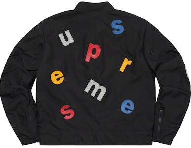 Supreme Vanson Leathers 拼字款 Cordura 夾克 黑色 Order Supreme Vanson Leathers 拼字款 Cordura 夾克 黑色