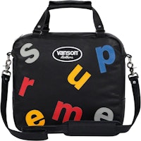 Supreme Vanson Leathers Letters Bag Black Supreme Vanson Leathers Letters Bag Black