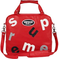 Supreme Vanson Leathers Letters Bag Red Supreme Vanson Leathers Letters Bag Red
