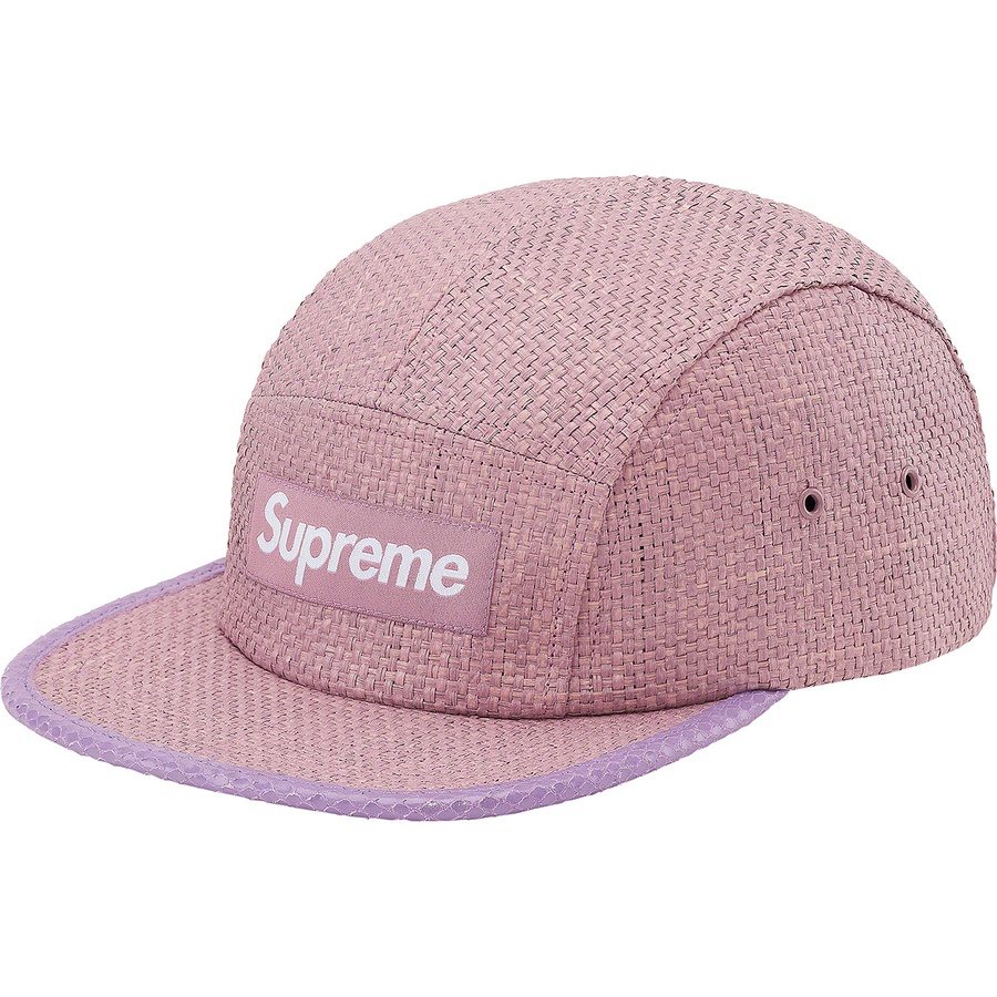 Supreme Raffia Camp Cap Purple
