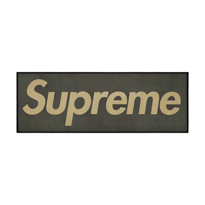 Supreme Woven Straw Mat Black