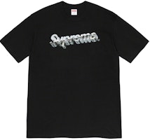 Supreme Chrome Logo Tee Black