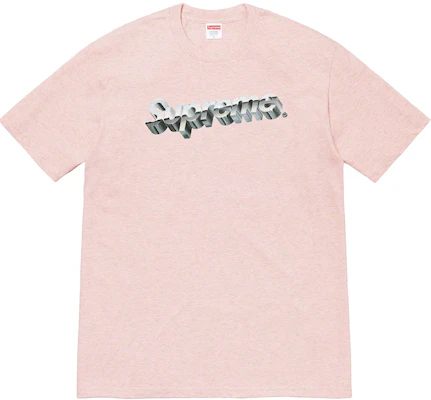 Supreme 镀铬标志T恤 淡粉色 Buy Supreme 镀铬标志T恤 淡粉色