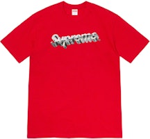 Supreme Chrome Logo Tee Red Supreme Chrome Logo Tee Red