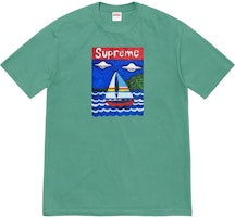 Supreme Sailboat Tee Dusty Teal Supreme Sailboat Tee Dusty Teal