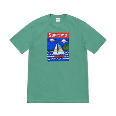 Supreme Sailboat Tee Dusty Teal