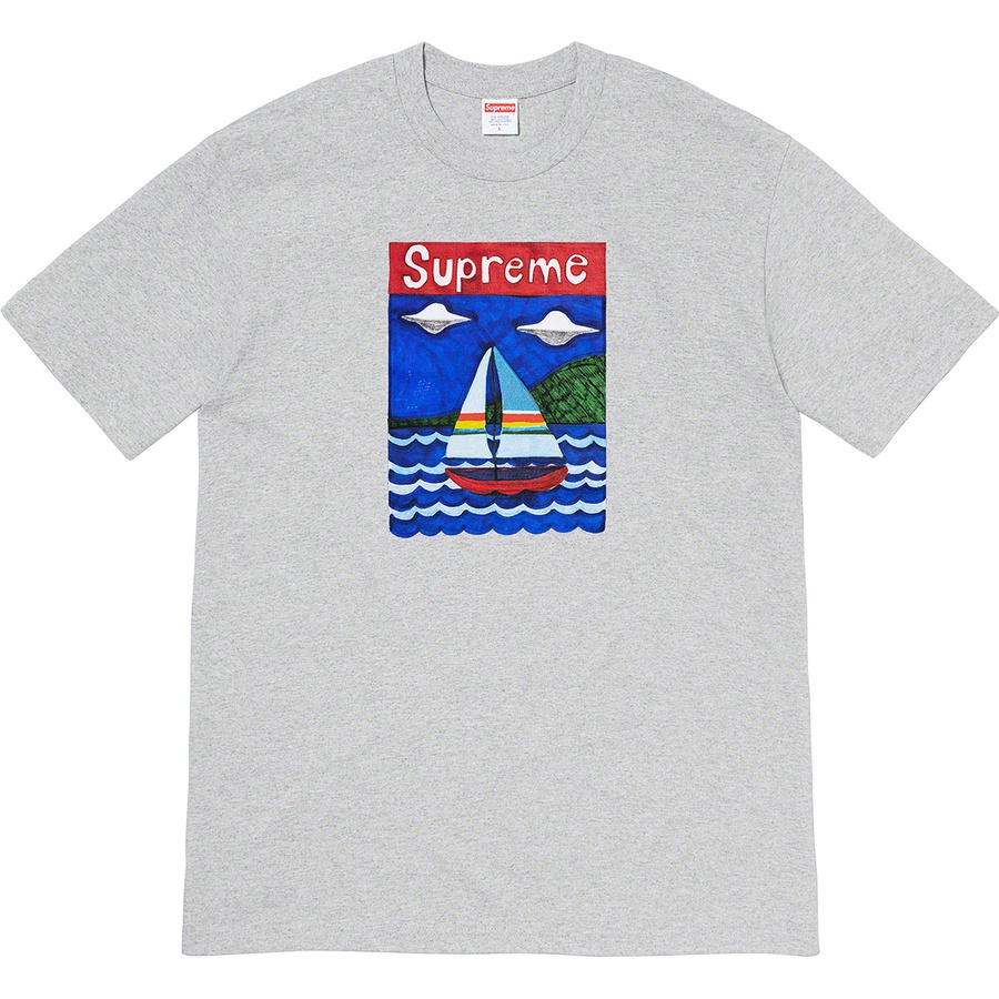Buy Supreme セイルボートTシャツ (ヘザーグレー)
