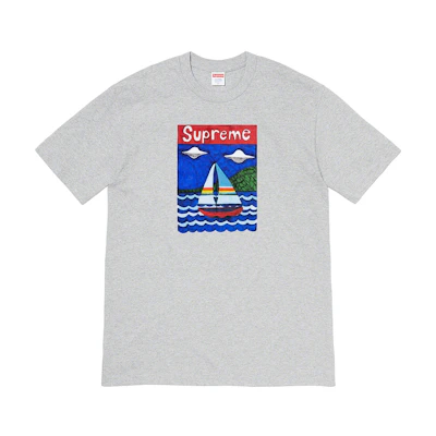 Supreme Sailboat Tee Heather Grey