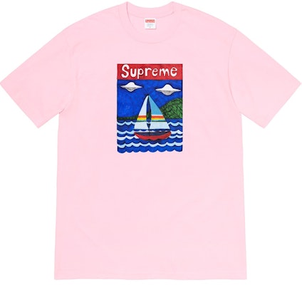 Camiseta Supreme Sailboat Rosa Claro Buy Camiseta Supreme Sailboat Rosa Claro