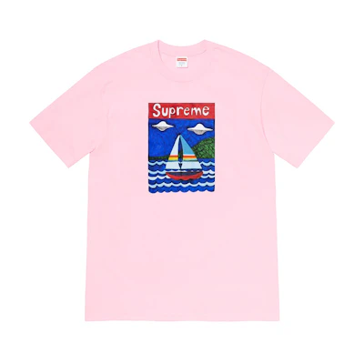 Supreme Sailboat Tee Light Pink