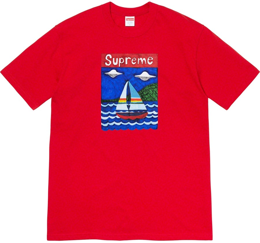 supreme-sailboat-tee-red