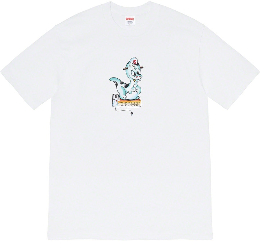 supreme-dinosaur-tee-white