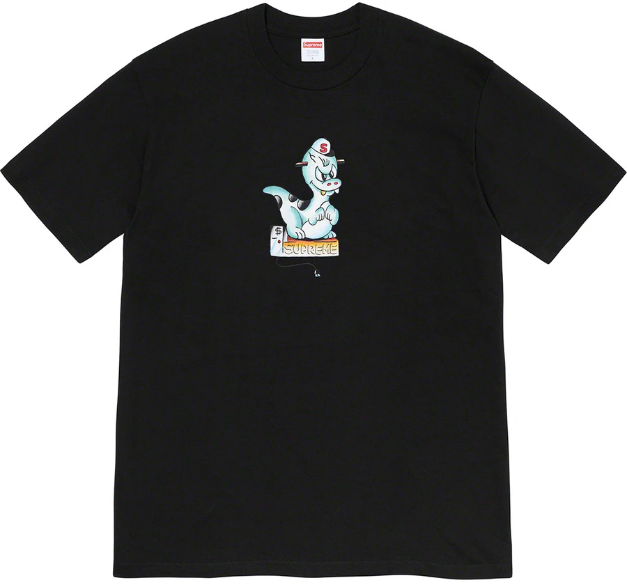 supreme-dinosaur-tee-black