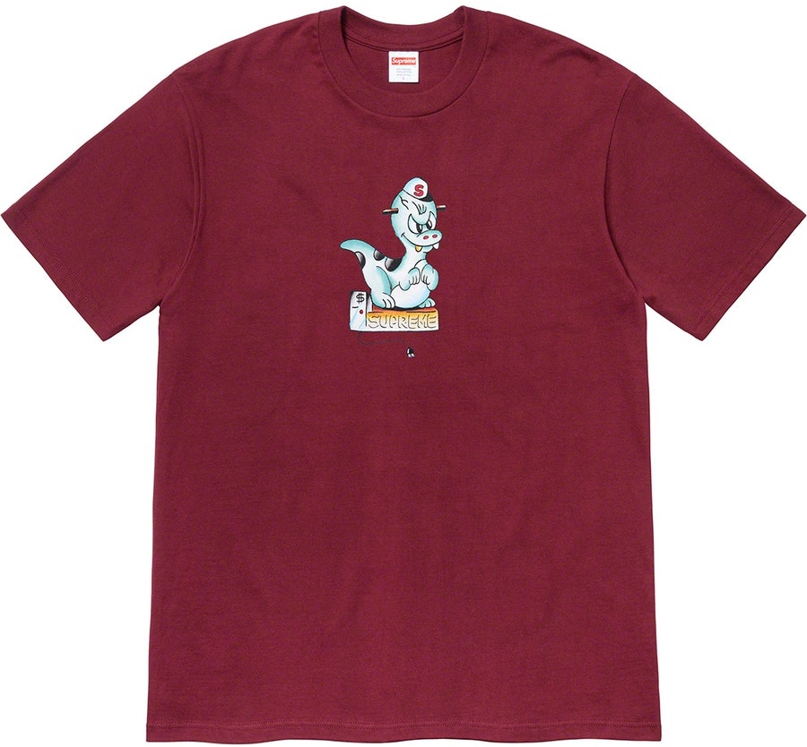 supreme-dinosaur-tee-burgundy
