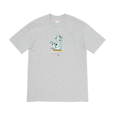 Supreme Dinosaur Tee Heather Grey