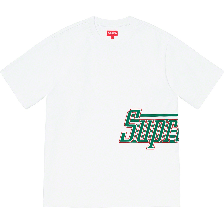 Buy Supreme Camiseta Blanca Logo Lateral Manga Corta