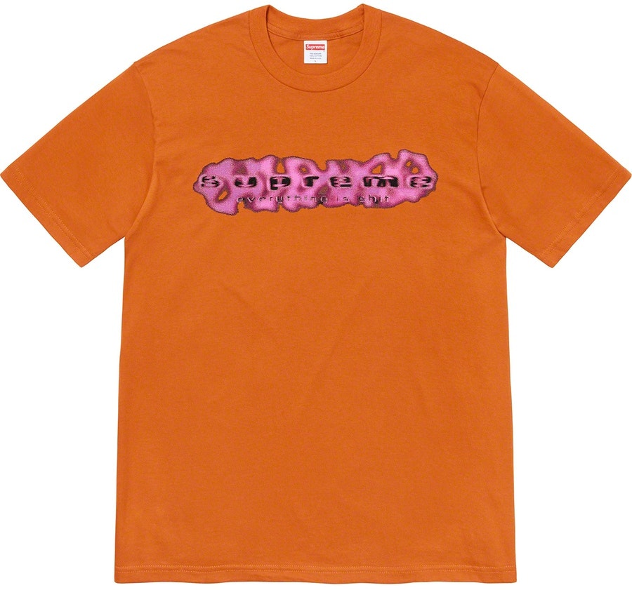 supreme-everything-is-shit-tee-burnt-orange