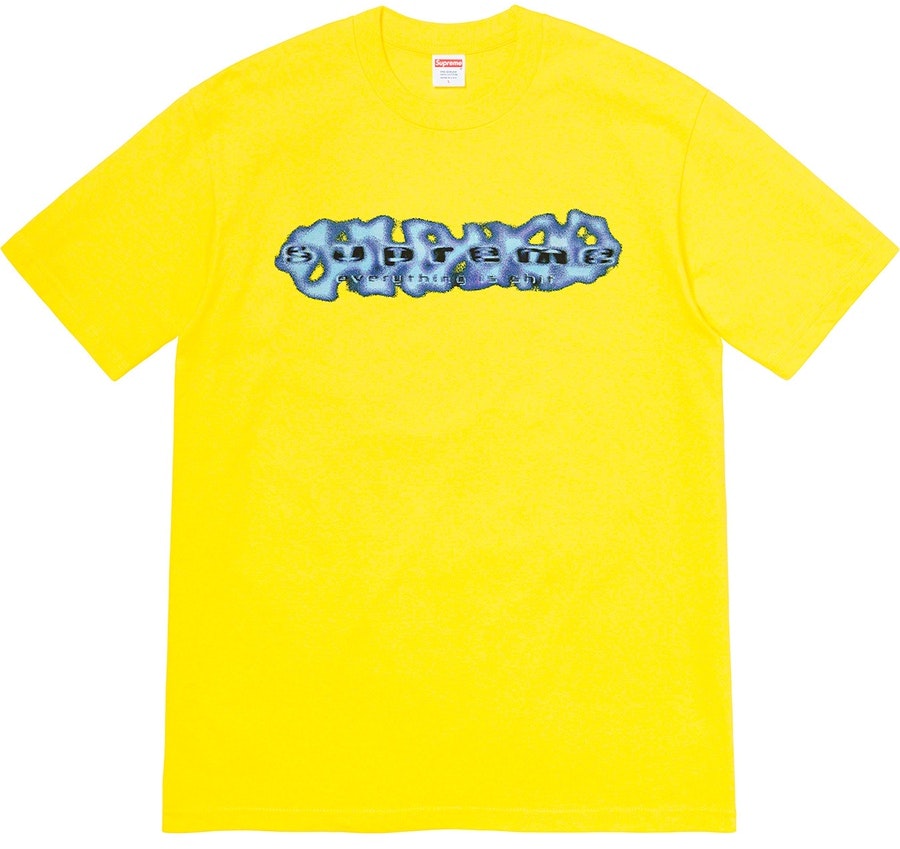 supreme-everything-is-shit-tee-yellow