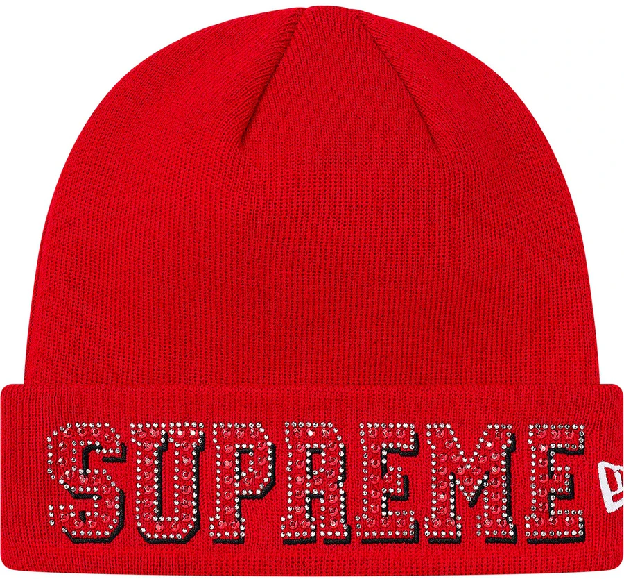 supreme-new-era-gems-beanie-red
