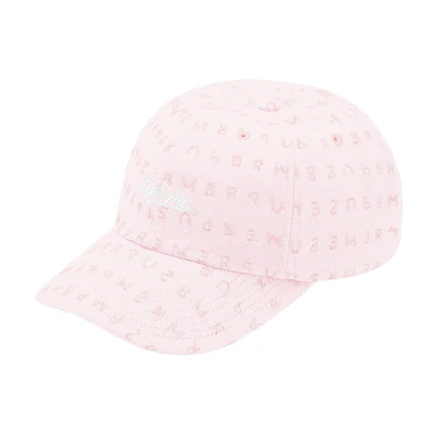 Supreme Jacquard Logos Denim 6-Panel Pink