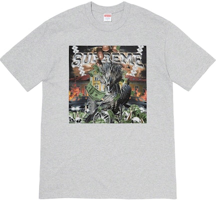 Supreme Camiseta Dragón Gris Jaspeado Buy Supreme Camiseta Dragón Gris Jaspeado