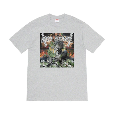 Supreme Dragon Tee Heather Grey
