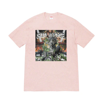 Supreme Dragon Tee Heather Pink