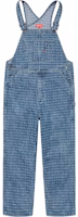 Supreme Jacquard Logos Denim Overalls Blue Supreme Jacquard Logos Denim Overalls Blue