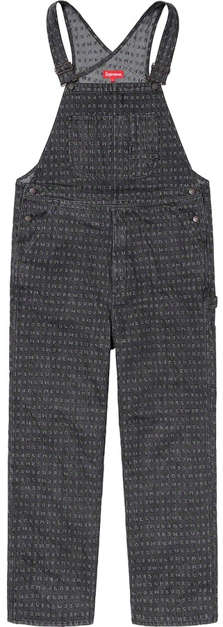 supreme-jacquard-logos-denim-overalls-black