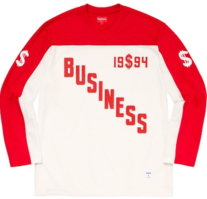 Supreme Business Hockey Jersey White Buy Supreme Business Hockey Jersey White