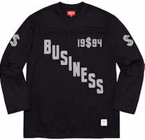Supreme Business Hockey Jersey Black Supreme Business Hockey Jersey Black